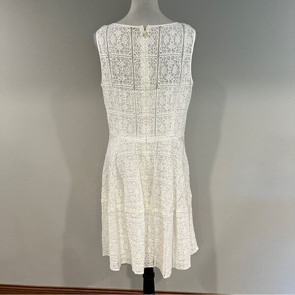 Tommy Hilfiger White sleeveless Lace Mini Dress size 14 - Picture 6 of 13
